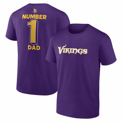 #1 Dad Jersey T-Shirt - Minnesota Vikings T-shirts