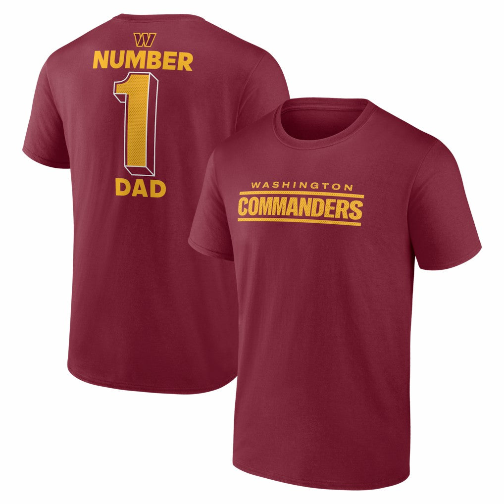 #1 Dad Jersey T-Shirt - Washington Commanders T-shirts