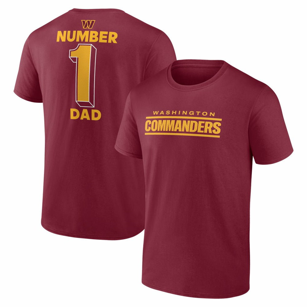 #1 Dad Jersey T-Shirt - Washington Commanders T-shirts