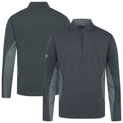 Heather Black San Diego Padres Levelwear Waffle Insignia 2.0 Quarter-Zip Pullover