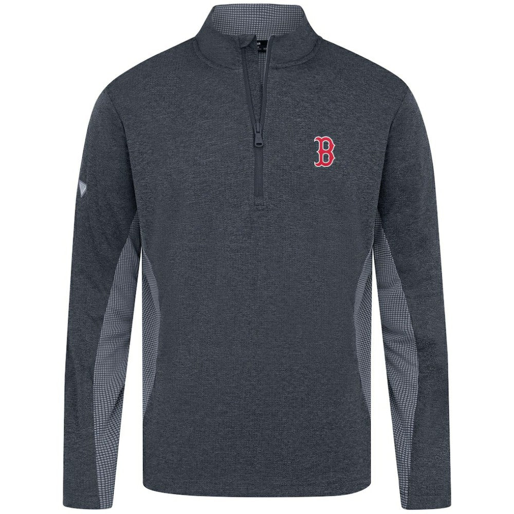 Navy Boston Red Sox Levelwear Waffle Insignia 2.0 Quarter-Zip Pullover