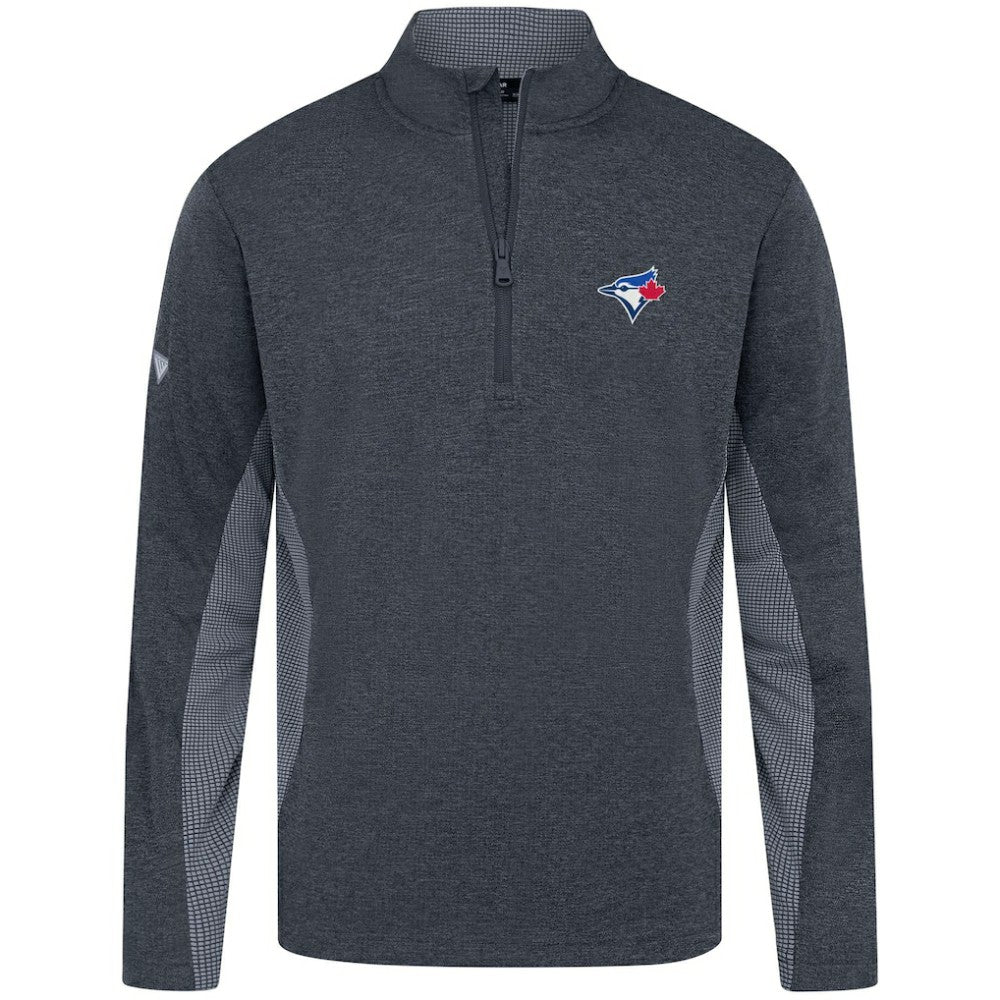 Gray Toronto Blue Jays Levelwear Waffle Insignia 2.0 Quarter-Zip Pullover Top