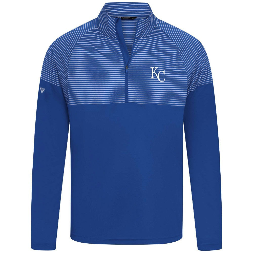 Royal Kansas City Royals Levelwear Classic Stripes Insignia 2.0 Pullover