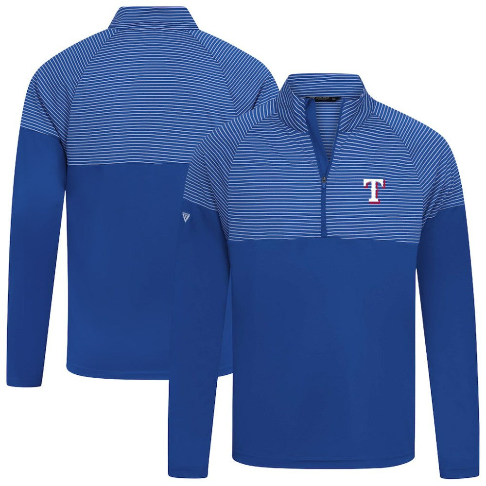 Royal Texas Rangers Levelwear Classic Stripes Insignia 2.0 Pullover