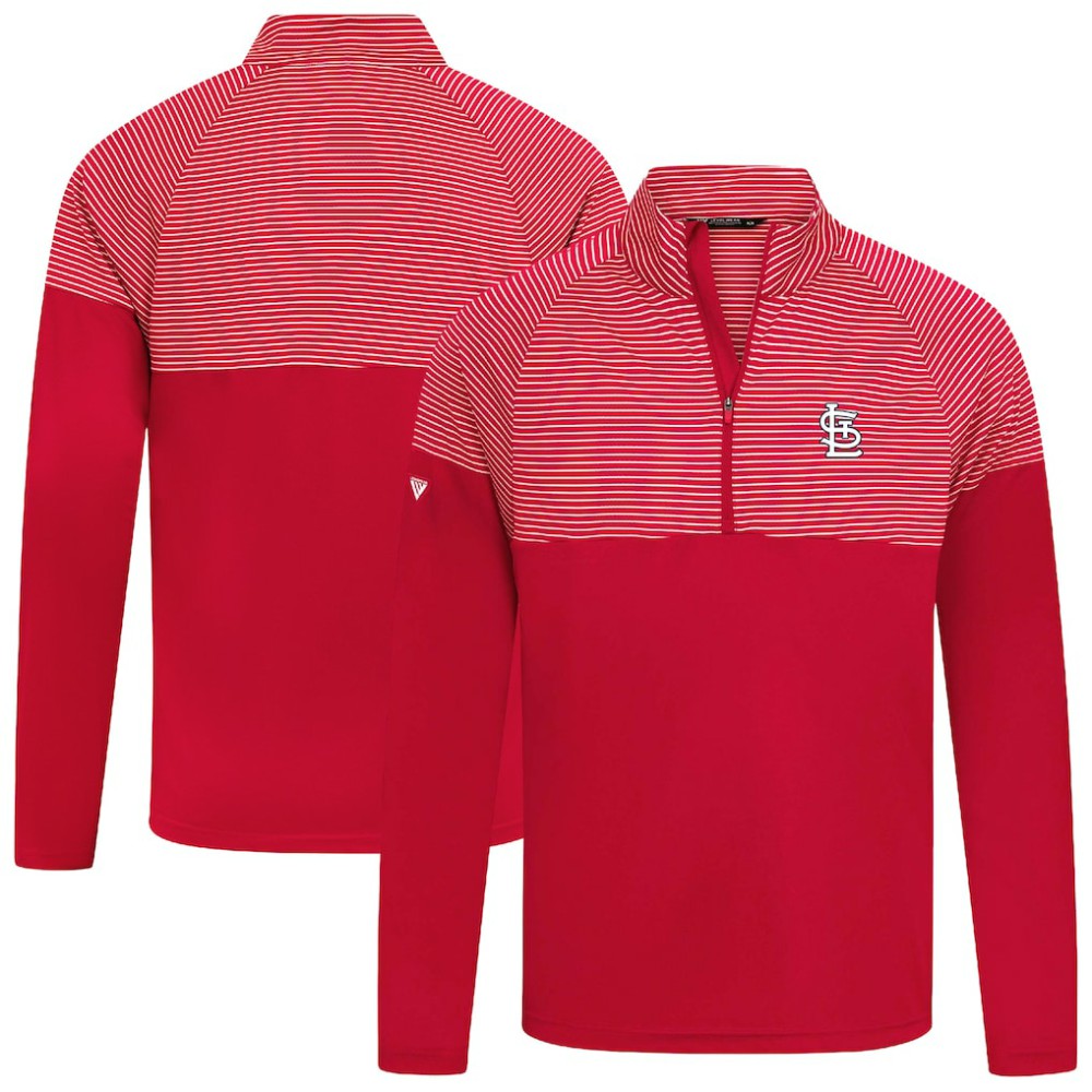 Red St. Louis Cardinals Levelwear Classic Stripes Insignia 2.0 Pullover