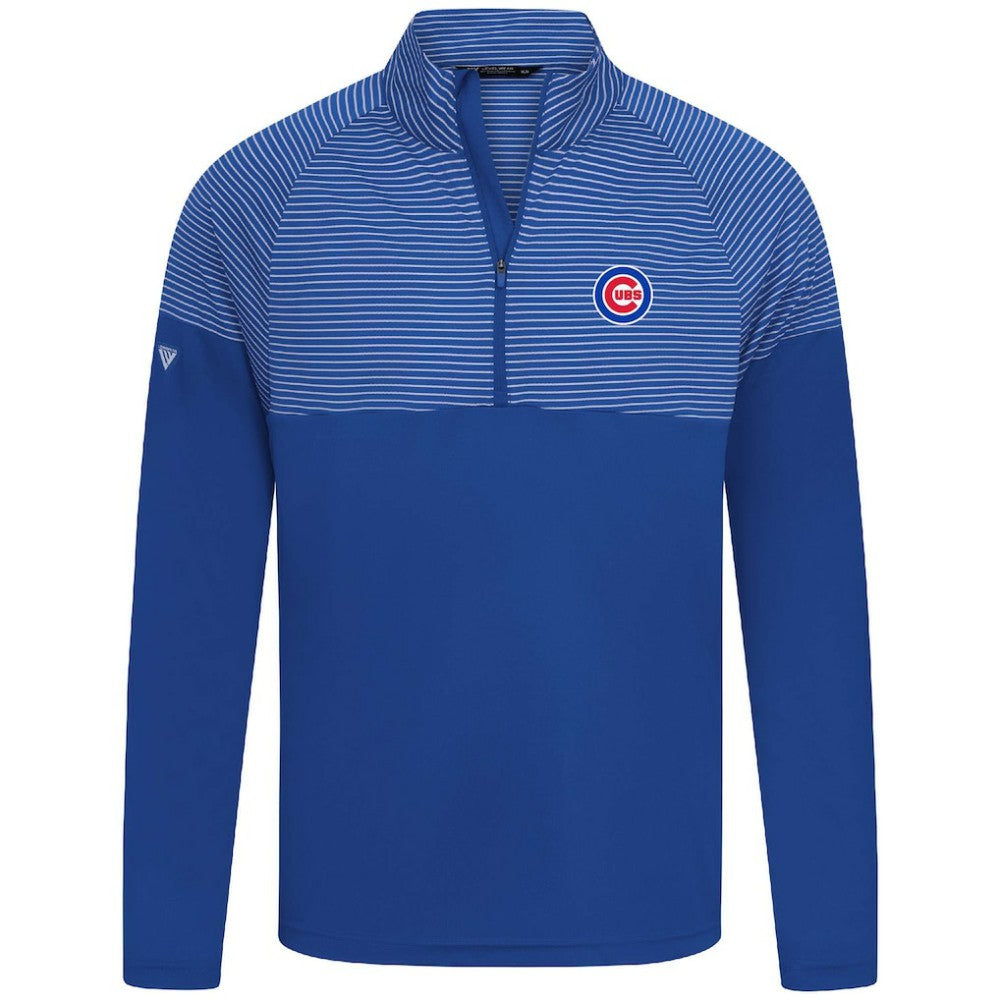 Royal Chicago Cubs Levelwear Classic Stripes Insignia 2.0 Pullover