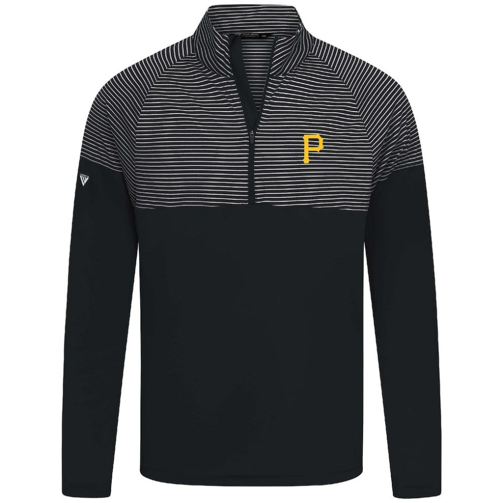 Black Pittsburgh Pirates Levelwear Classic Stripes Insignia 2.0 Pullover