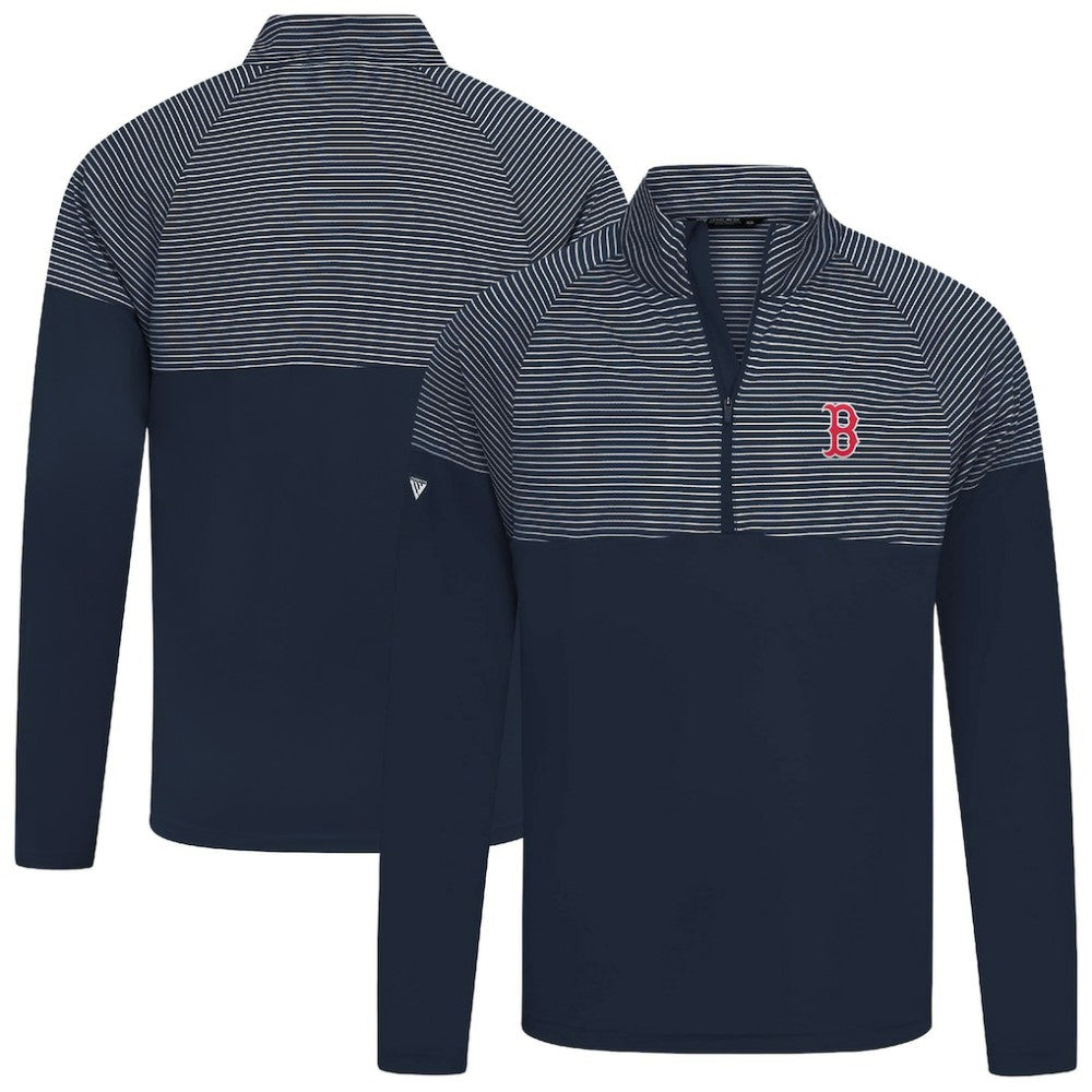 Navy Boston Red Sox Levelwear Classic Stripes Insignia 2.0 Pullover