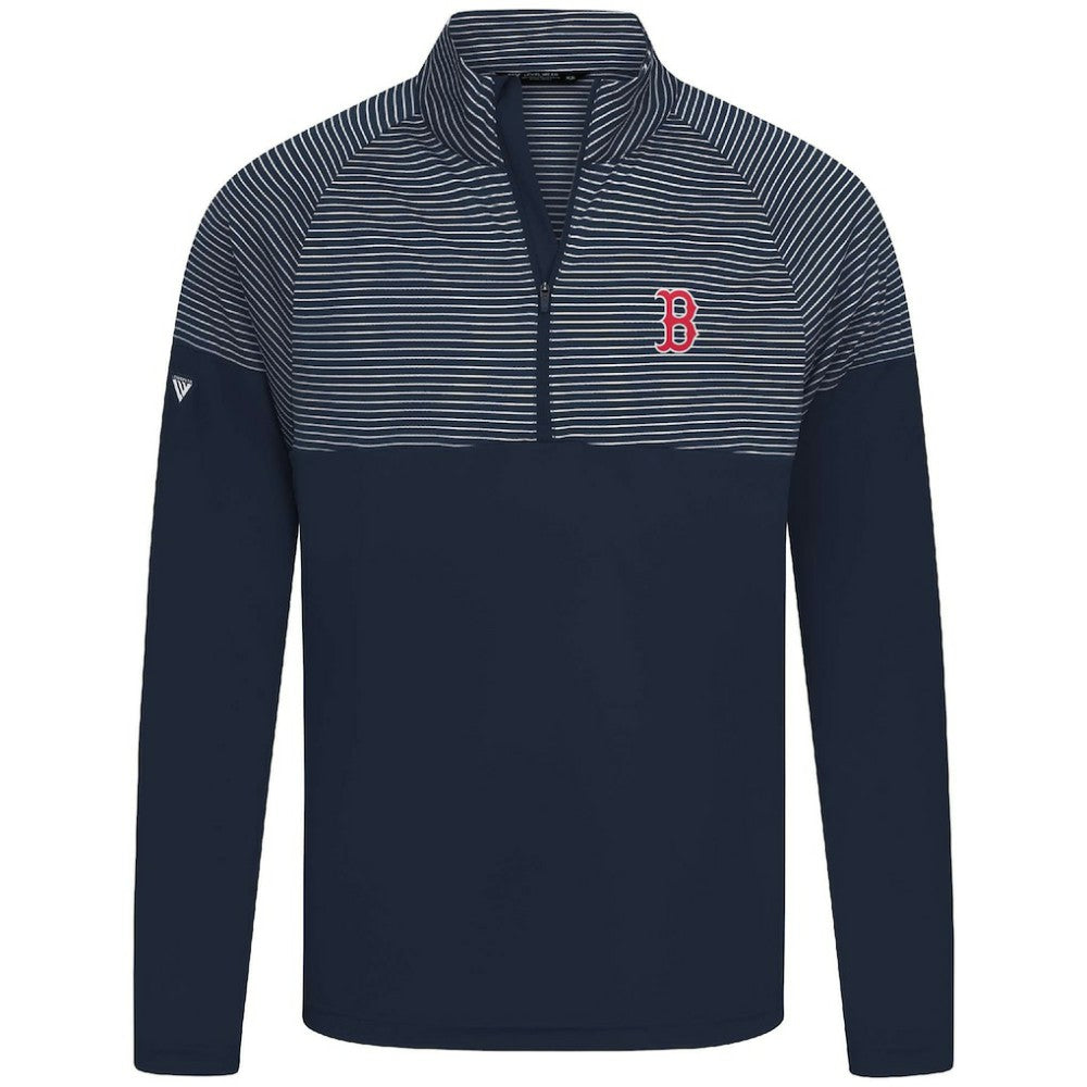 Navy Boston Red Sox Levelwear Classic Stripes Insignia 2.0 Pullover