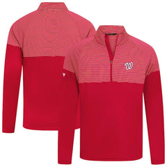 Red Washington Nationals Levelwear Classic Stripes Insignia 2.0 Pullover