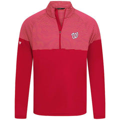 Red Washington Nationals Levelwear Classic Stripes Insignia 2.0 Pullover