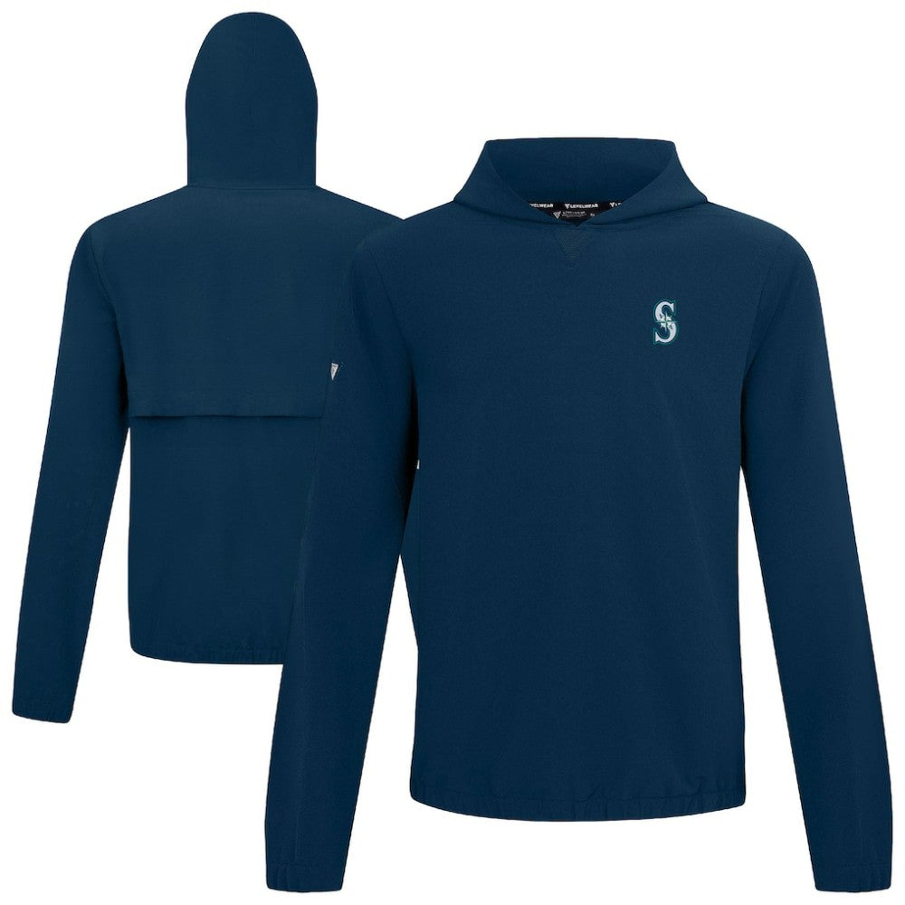 Navy Seattle Mariners Levelwear Action Insignia 2.0 Pullover Hoodie