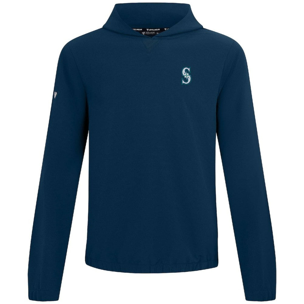Navy Seattle Mariners Levelwear Action Insignia 2.0 Pullover Hoodie