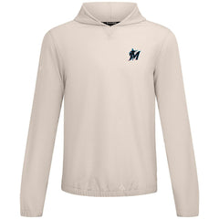 Khaki Miami Marlins Levelwear Action Insignia 2.0 Pullover Hoodie