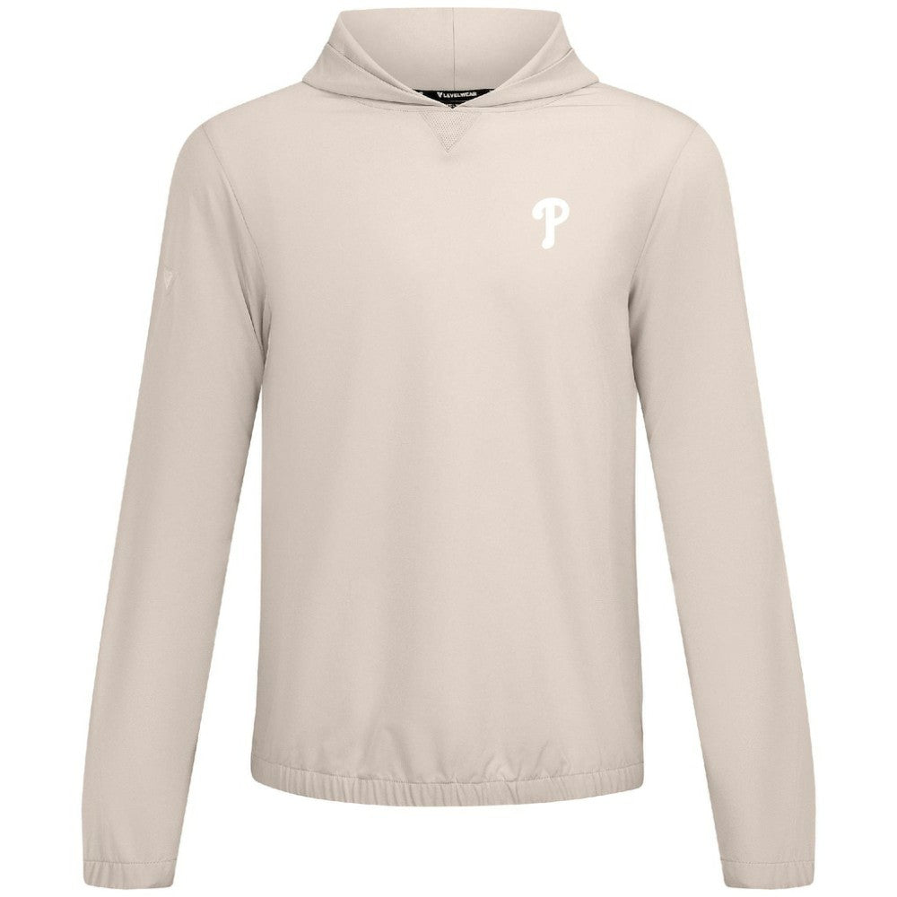 Khaki Philadelphia Phillies Levelwear Action Insignia 2.0 Pullover Hoodie