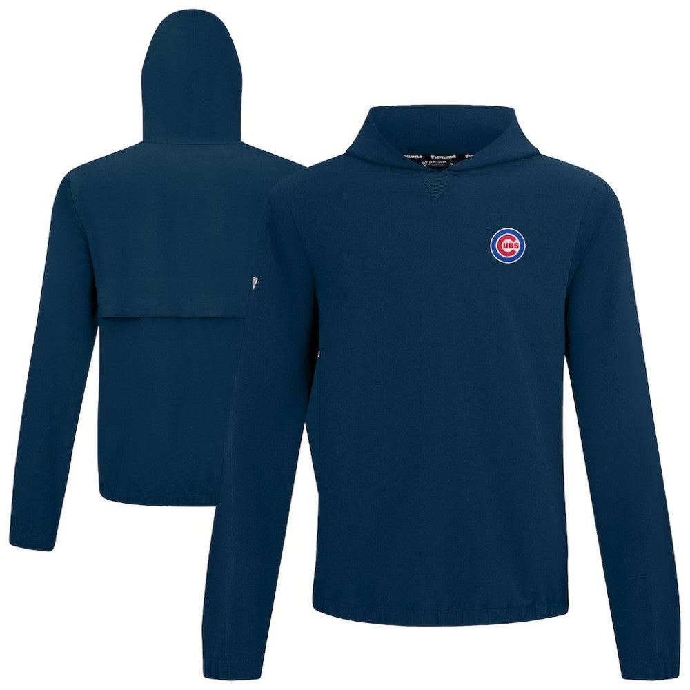 Navy Chicago Cubs Levelwear Action Insignia 2.0 Pullover Hoodie