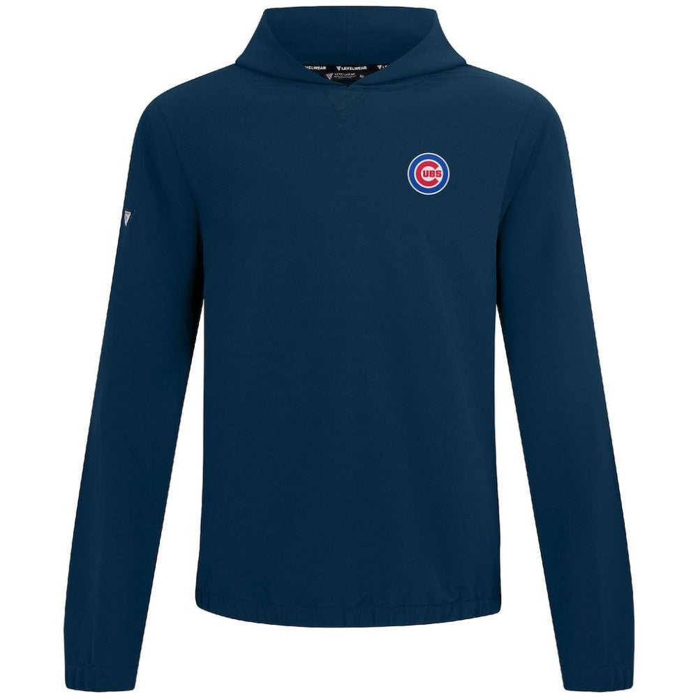 Navy Chicago Cubs Levelwear Action Insignia 2.0 Pullover Hoodie