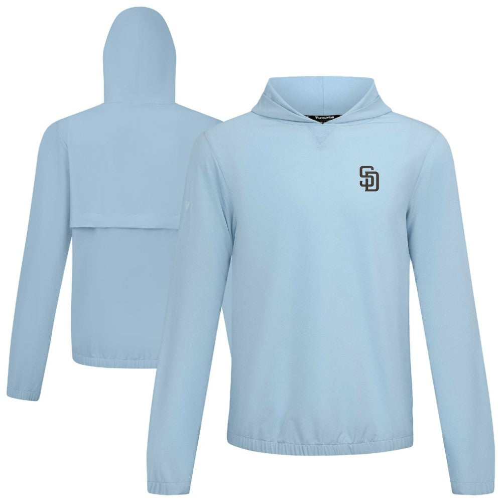 Light Blue San Diego Padres Levelwear Action Insignia 2.0 Pullover Hoodie