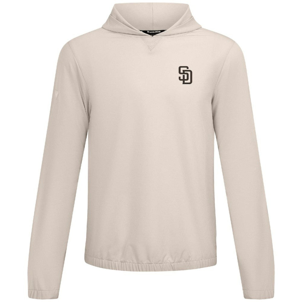 Khaki San Diego Padres Levelwear Action Insignia 2.0 Pullover Hoodie