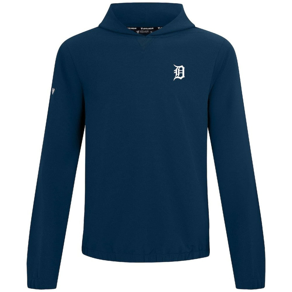 Navy Detroit Tigers Levelwear Action Insignia 2.0 Pullover Hoodie