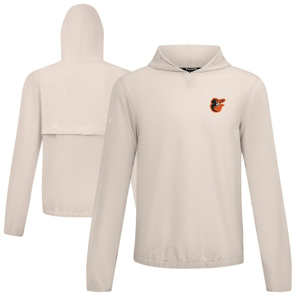 Khaki Baltimore Orioles Levelwear Action Insignia 2.0 Pullover Hoodie