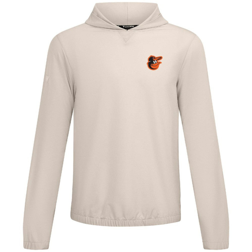 Khaki Baltimore Orioles Levelwear Action Insignia 2.0 Pullover Hoodie