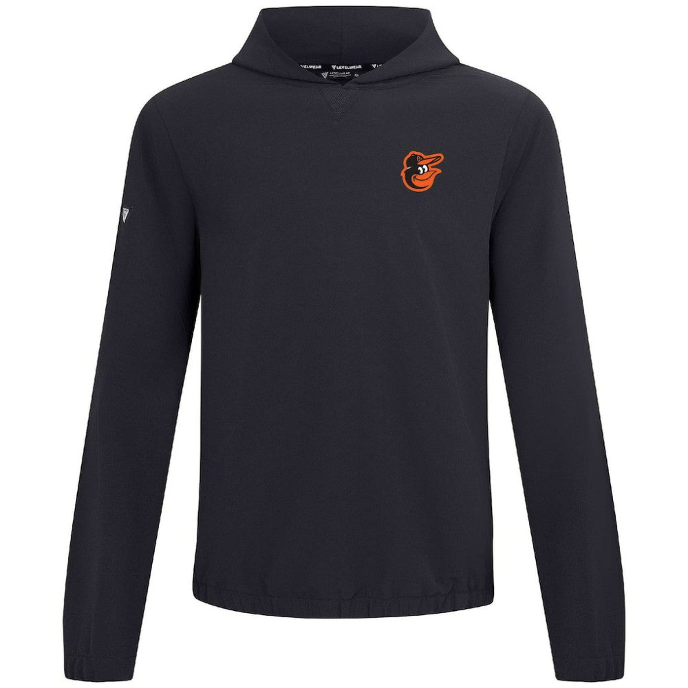 Black Baltimore Orioles Levelwear Action Insignia 2.0 Pullover Hoodie
