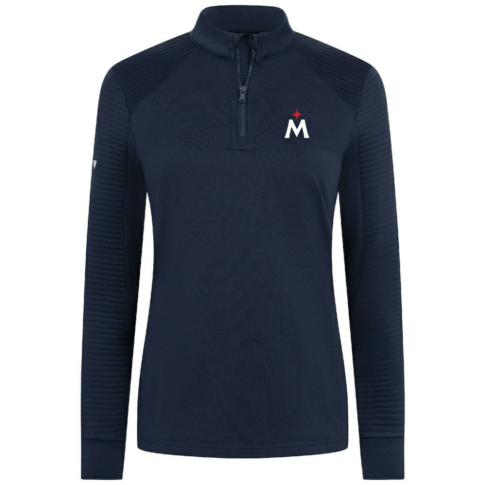 Navy Minnesota Twins Levelwear Women's Power Insignia 2.0 Quarter-Zip Pullover Top