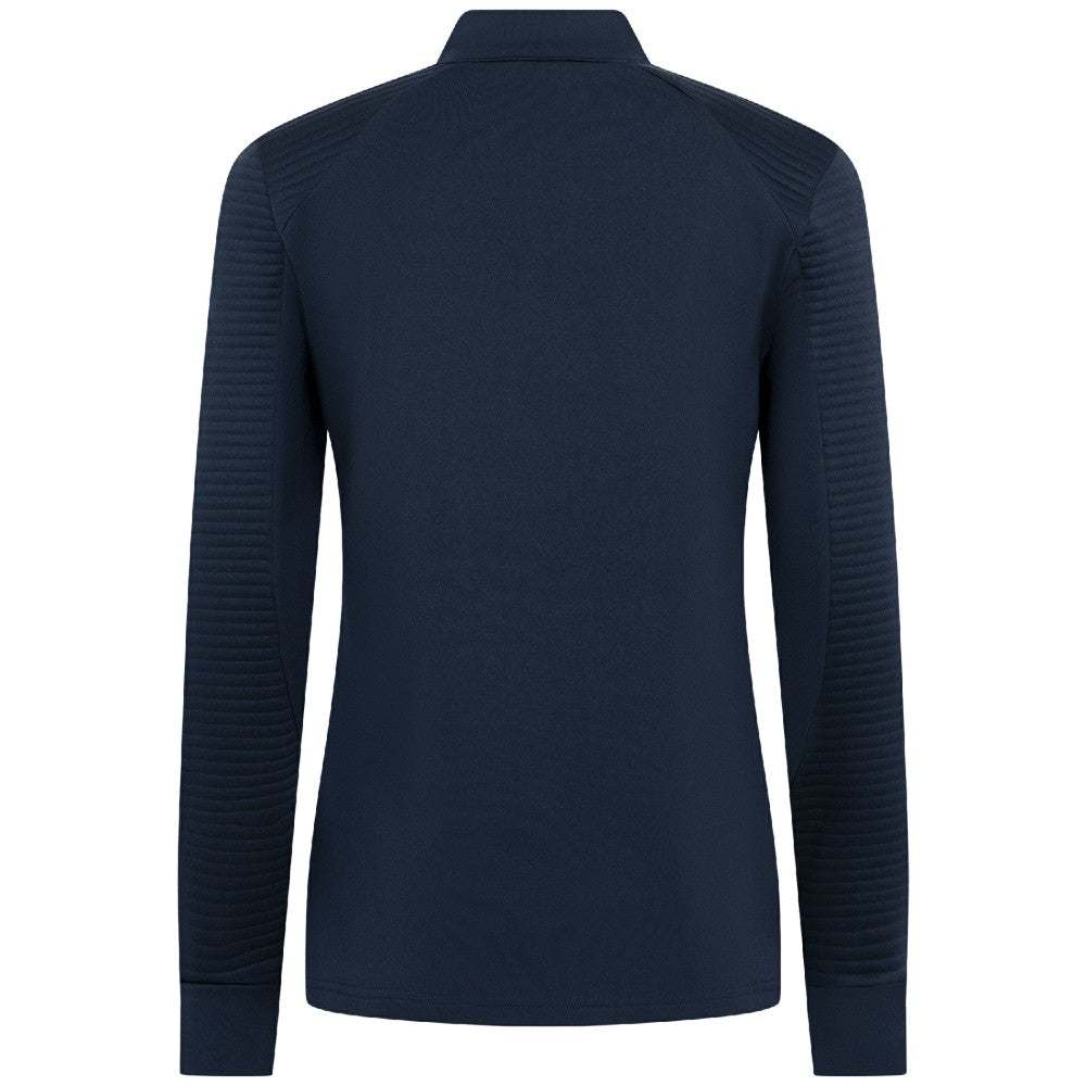 Navy Milwaukee Brewers Levelwear Women's Power Insignia 2.0 Quarter-Zip Pullover Top