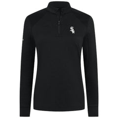 Black Chicago White Sox Levelwear Women's Power Insignia 2.0 Quarter-Zip Pullover Top