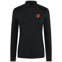 Black Baltimore Orioles Levelwear Women's Power Insignia 2.0 Quarter-Zip Pullover Top