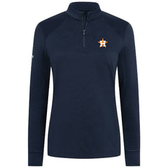 Navy Houston Astros Levelwear Women's Power Insignia 2.0 Quarter-Zip Pullover Top