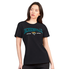 G-III 4Her by Carl Banks Women's Super-Slim Lightweight Winning Crew T-Shirt - Jacksonville Jaguars T-shirts