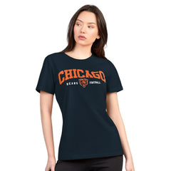 G-III 4Her by Carl Banks Women's Super-Slim Lightweight Winning Crew T-Shirt - Chicago Bears T-shirts