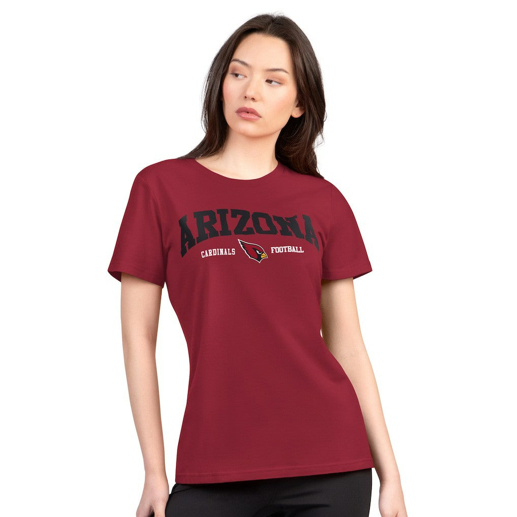 G-III 4Her by Carl Banks Women's Super-Slim Lightweight Winning Crew T-Shirt - Arizona Cardinals T-shirts
