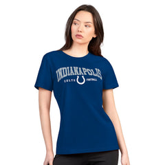 G-III 4Her by Carl Banks Women's Super-Slim Lightweight Winning Crew T-Shirt - Indianapolis Colts T-shirts