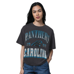 Starter Women's Oversized Hall of Fame T-Shirt - Carolina Panthers T-shirts