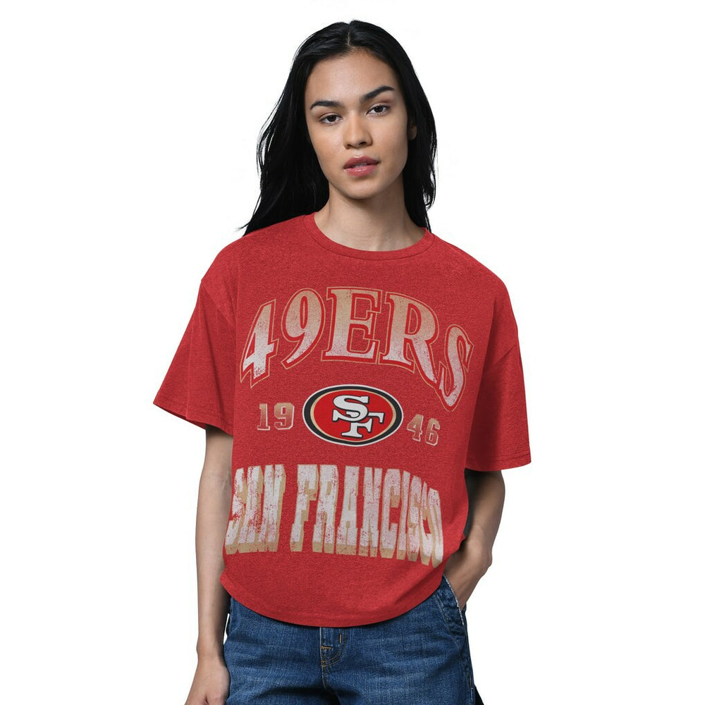Starter Women's Oversized Hall of Fame T-Shirt - San Francisco 49ers T-shirts