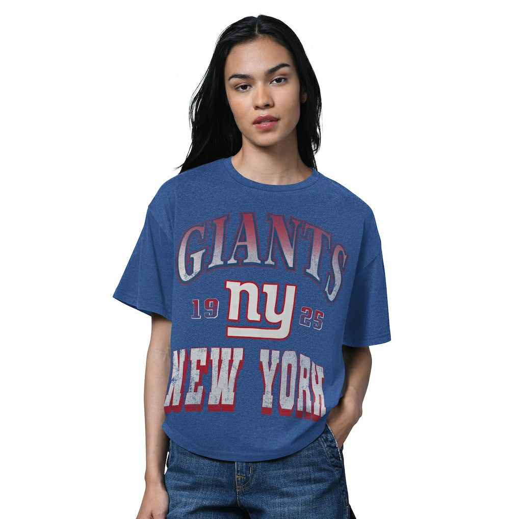 Starter Women's Oversized Hall of Fame T-Shirt - New York Giants T-shirts