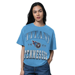 Starter Women's Oversized Hall of Fame T-Shirt - Tennessee Titans T-shirts
