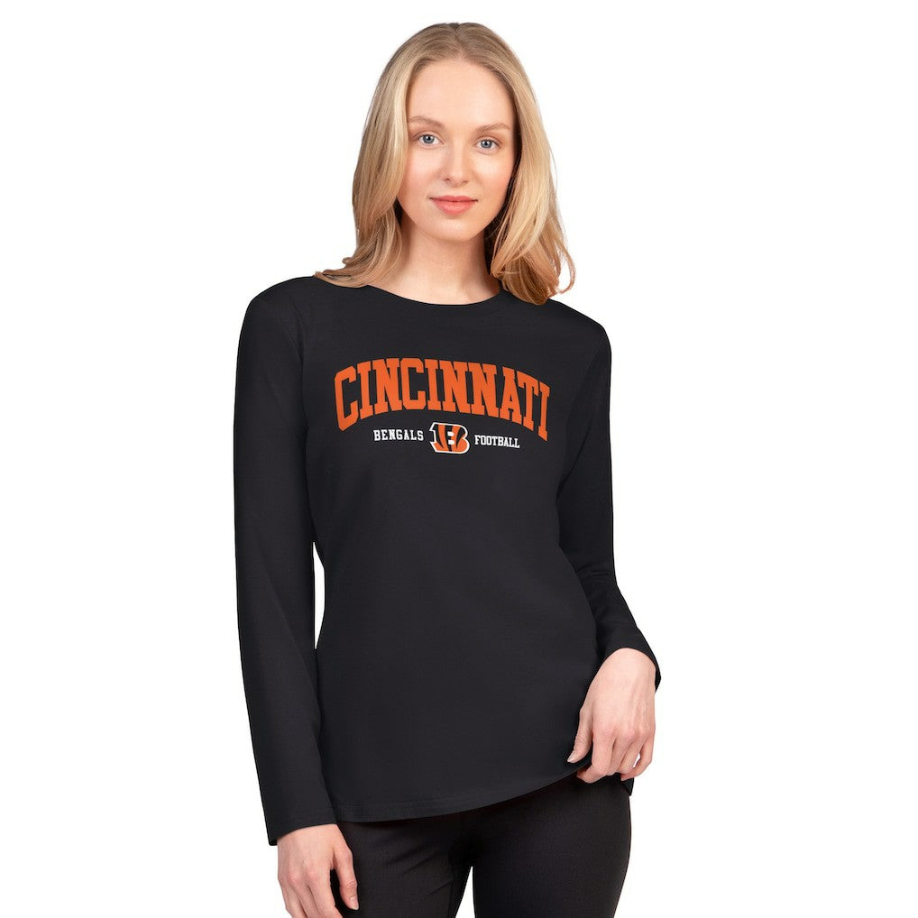 G-III 4Her by Carl Banks Women's Best Play Long Sleeve T-Shirt - Cincinnati Bengals T-shirts