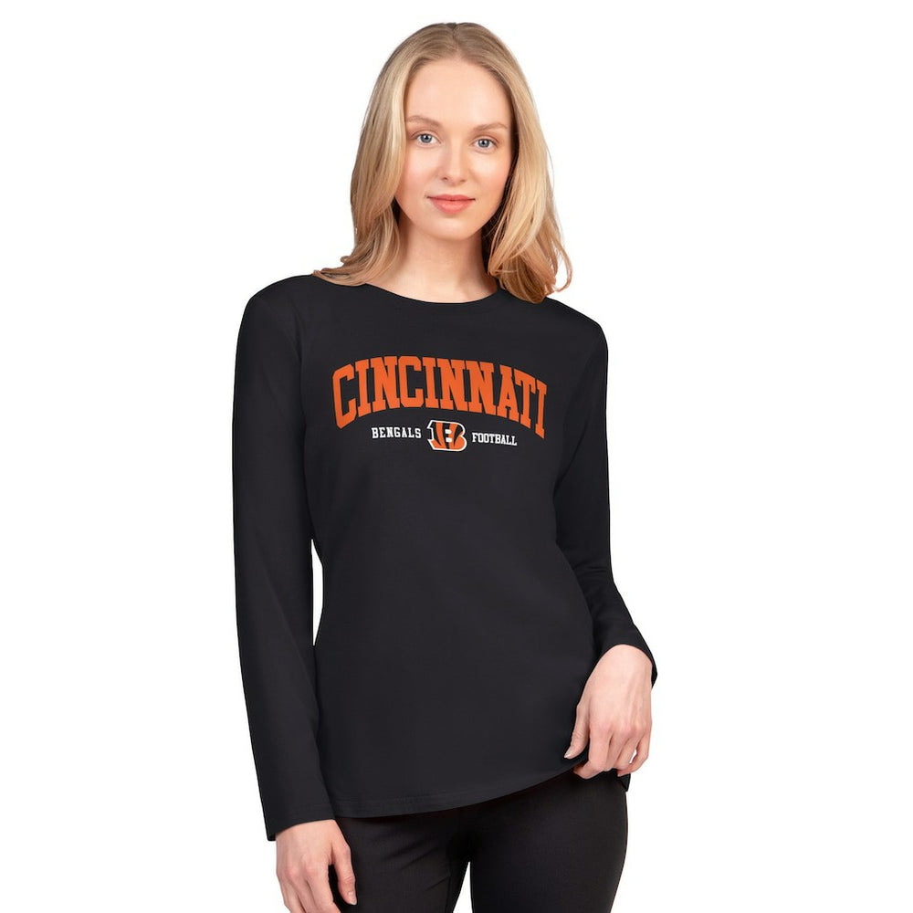 G-III 4Her by Carl Banks Women's Best Play Long Sleeve T-Shirt - Cincinnati Bengals T-shirts