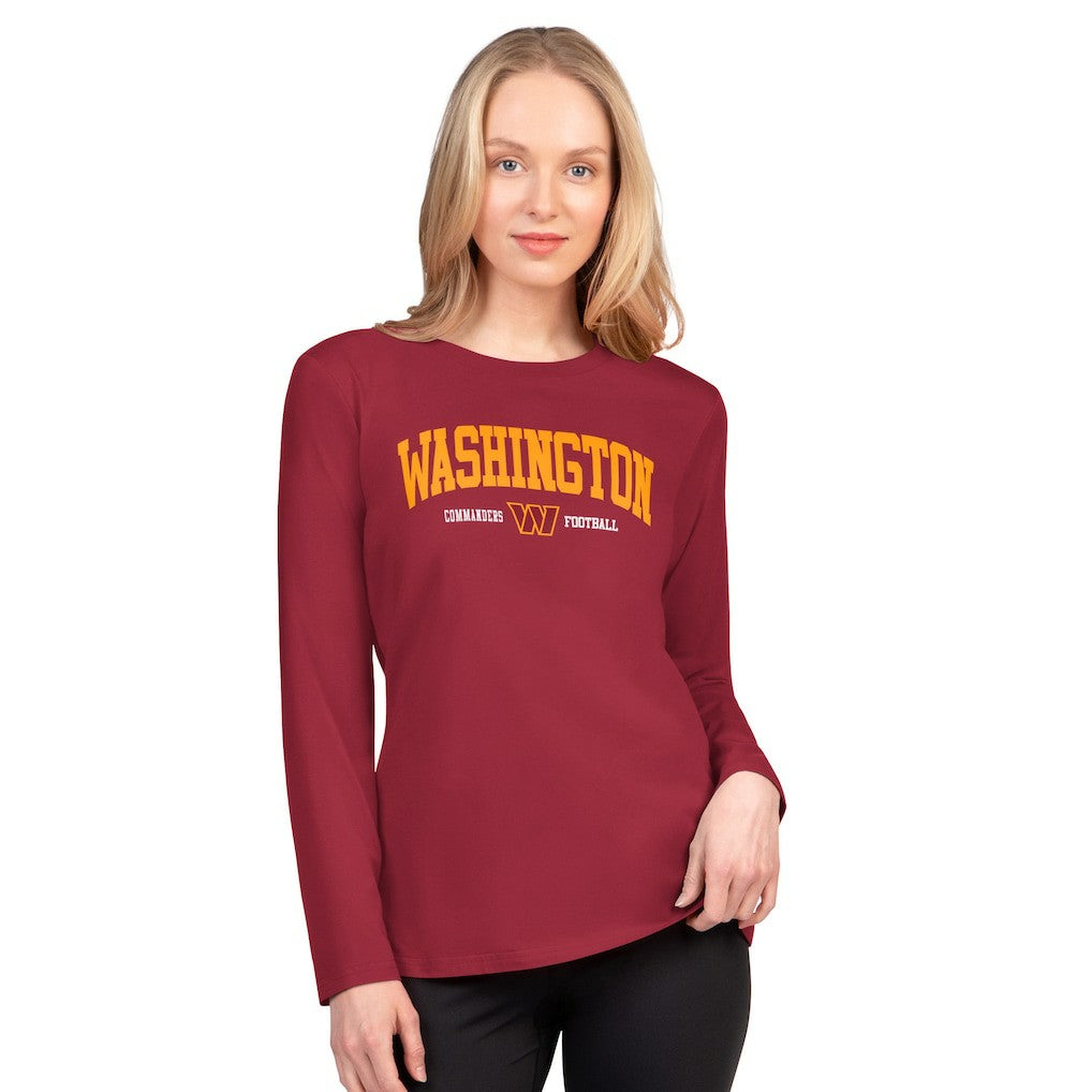 G-III 4Her by Carl Banks Women's Best Play Long Sleeve T-Shirt - Washington Commanders T-shirts