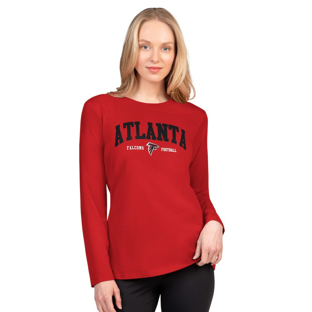 G-III 4Her by Carl Banks Women's Best Play Long Sleeve T-Shirt - Atlanta Falcons T-shirts