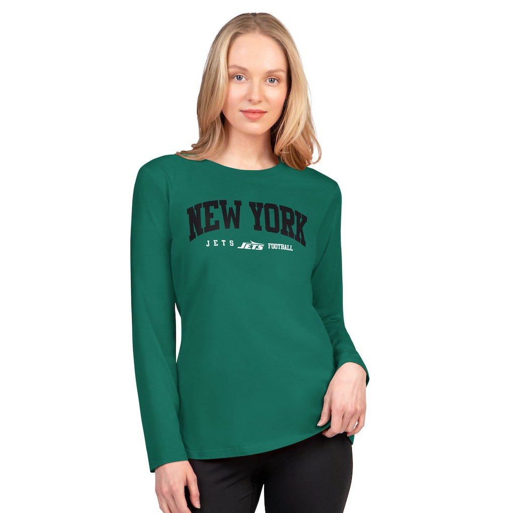 G-III 4Her by Carl Banks Women's Best Play Long Sleeve T-Shirt - New York Jets T-shirts