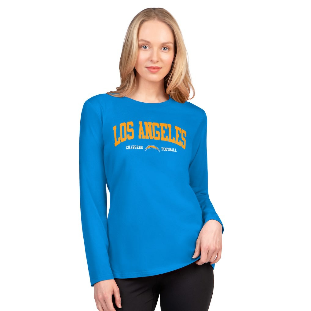 G-III 4Her by Carl Banks Women's Best Play Long Sleeve T-Shirt - Los Angeles Chargers T-shirts