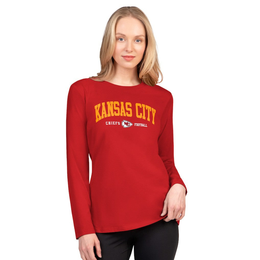 G-III 4Her by Carl Banks Women's Best Play Long Sleeve T-Shirt - Kansas City Chiefs T-shirts