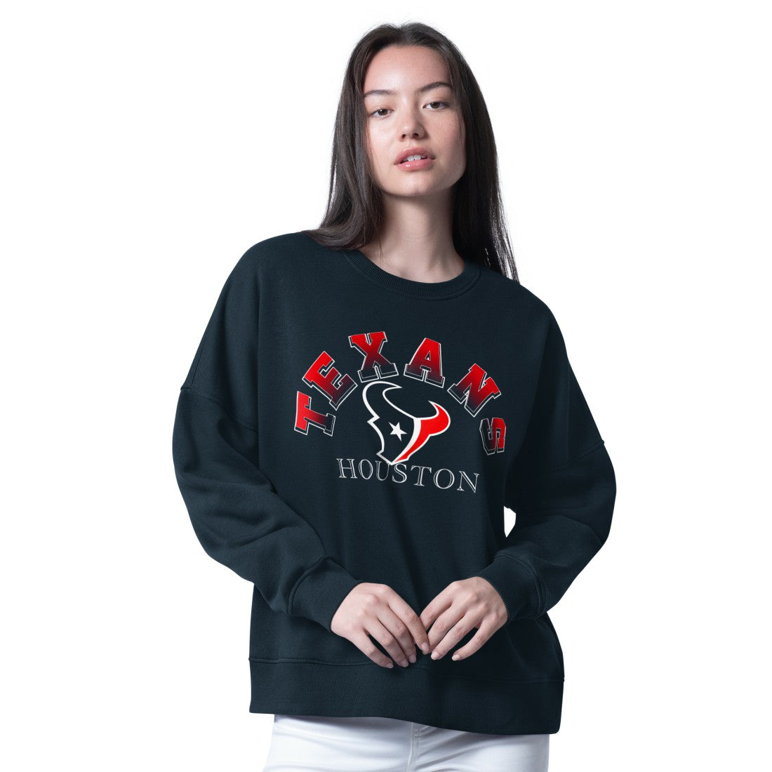 G-III 4Her by Carl Banks Women's Oversized Feud Sweatshirt - Houston Texans Sweatshirts