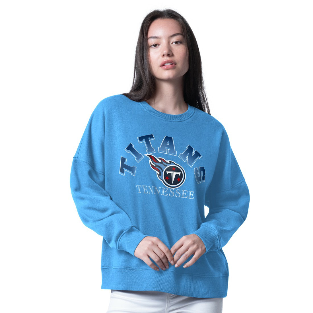 G-III 4Her by Carl Banks Women's Oversized Feud Sweatshirt - Tennessee Titans Sweatshirts