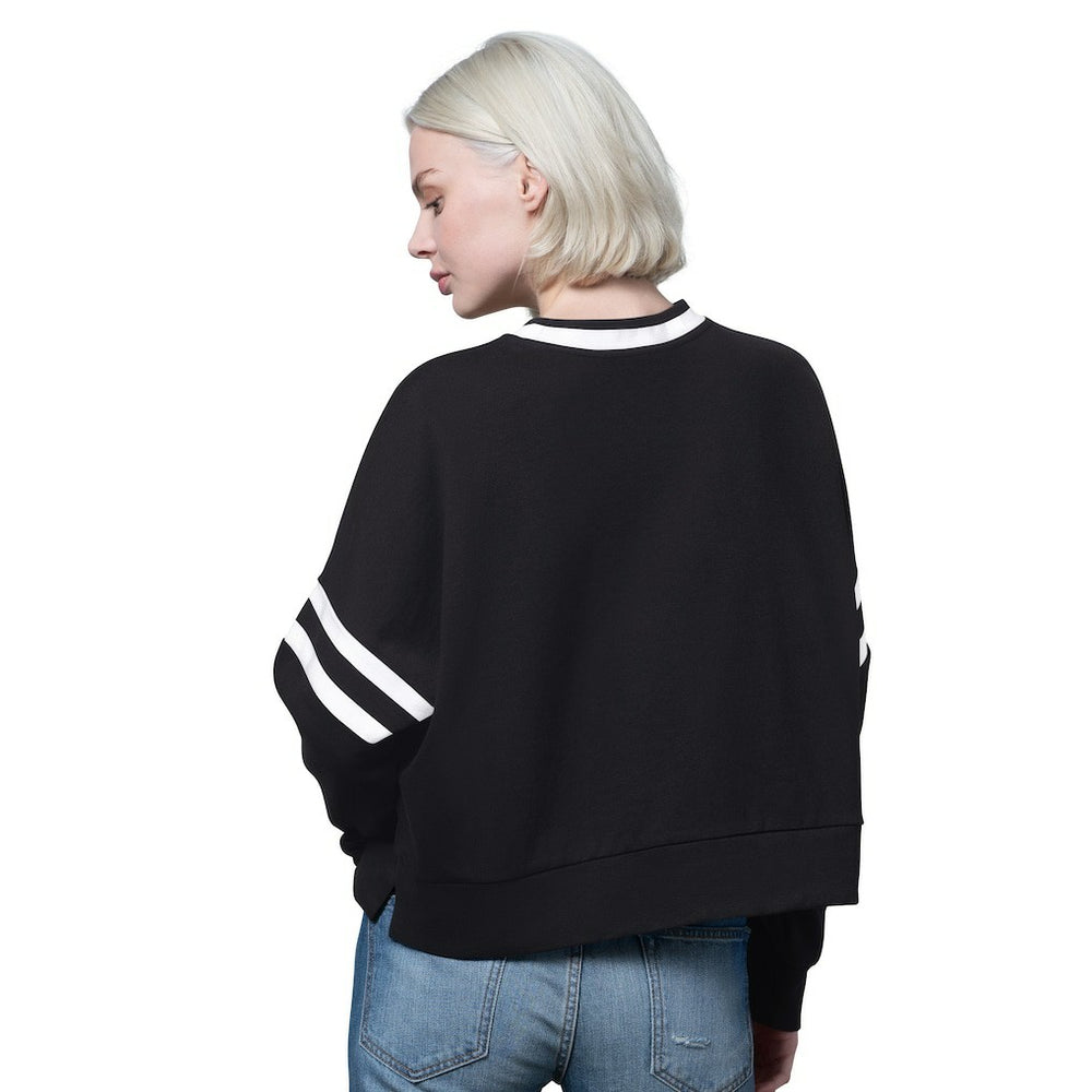 Starter Women's Rally Drop Shoulder Cropped Sweatshirt - Cincinnati Bengals Sweatshirts